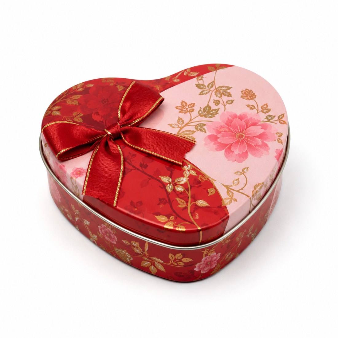 Heart shape gift tin